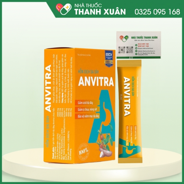 Hỗn dịch dạ dày Anvitra - Hỗ trợ giảm acid dạ dày